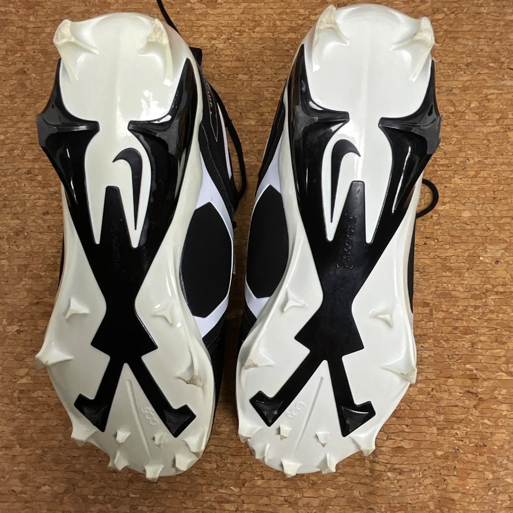 Nike Alpha Menace 3 Football Cleats Men’s Size 13 Black White - Picture 10 of 15